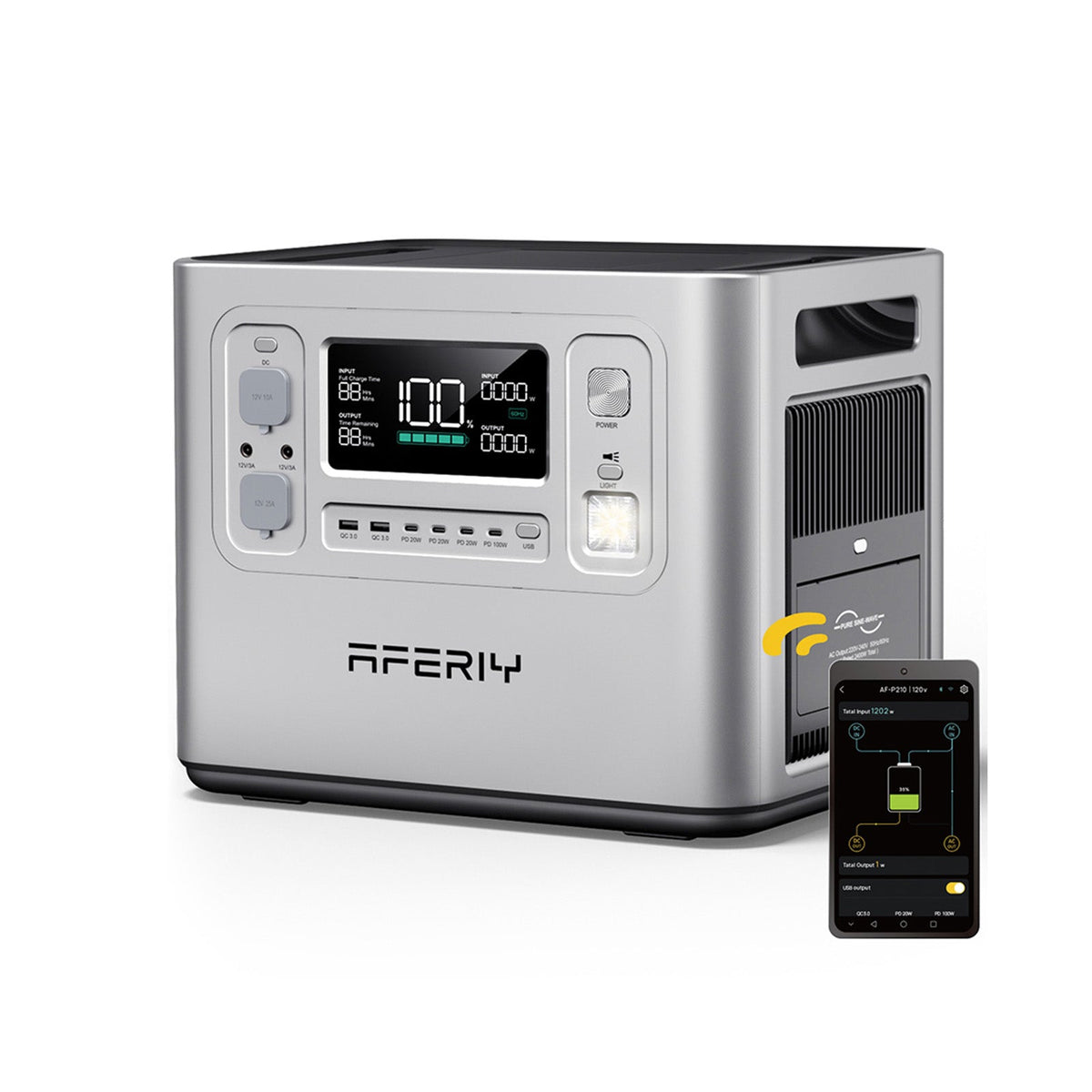 AFERIY P210 Silver Portable Power Station