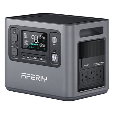 AFERIY P280 front view with digital display and outputs