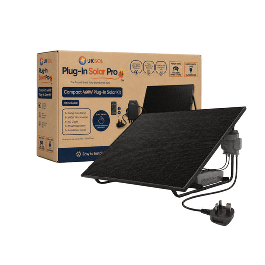 UKSOL Sheffield Pro Compact Ground Mount – 460W Plug-In Solar Kit