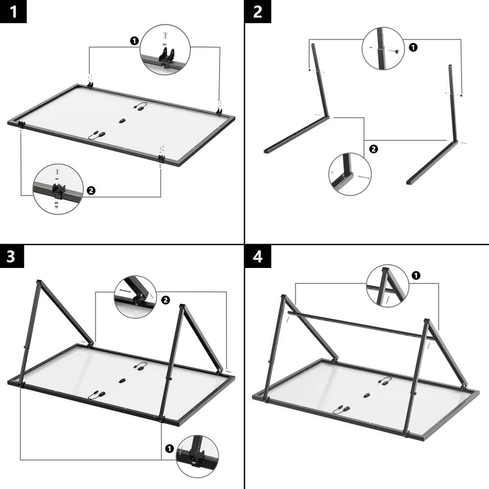 Adjustable Ground & Suspended Solar Bracket