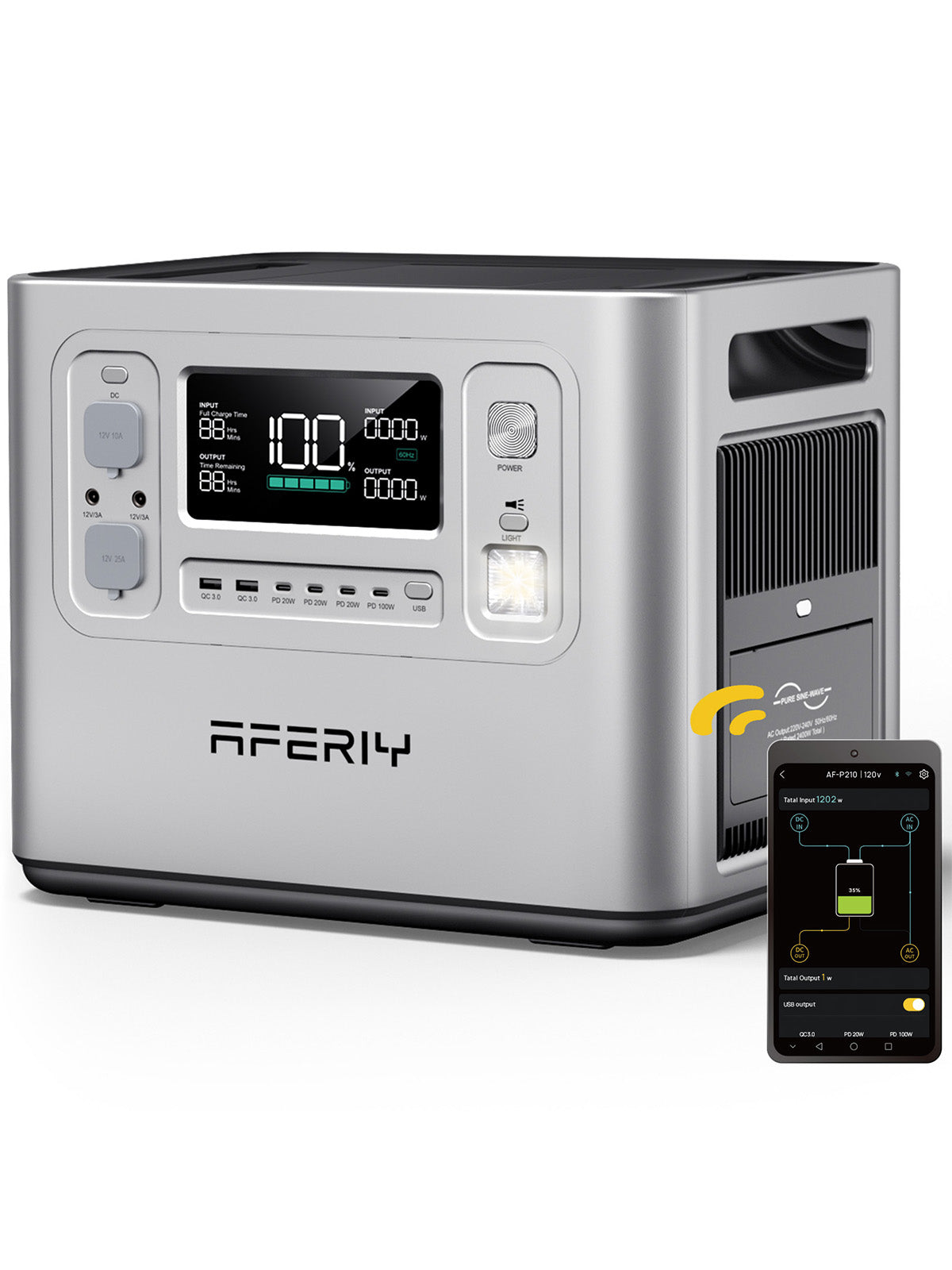 AFERIY P210 Silver Portable Power Station