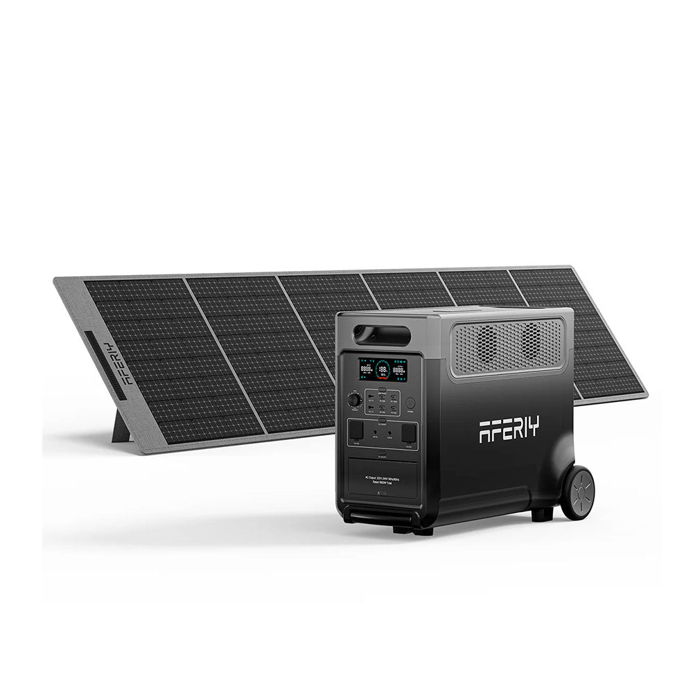 Aferiy Power Station & Solar Kit - 3600W (P310 + S400Aferiy P310) - Currently out of stock eta 2 weeks pre-order only