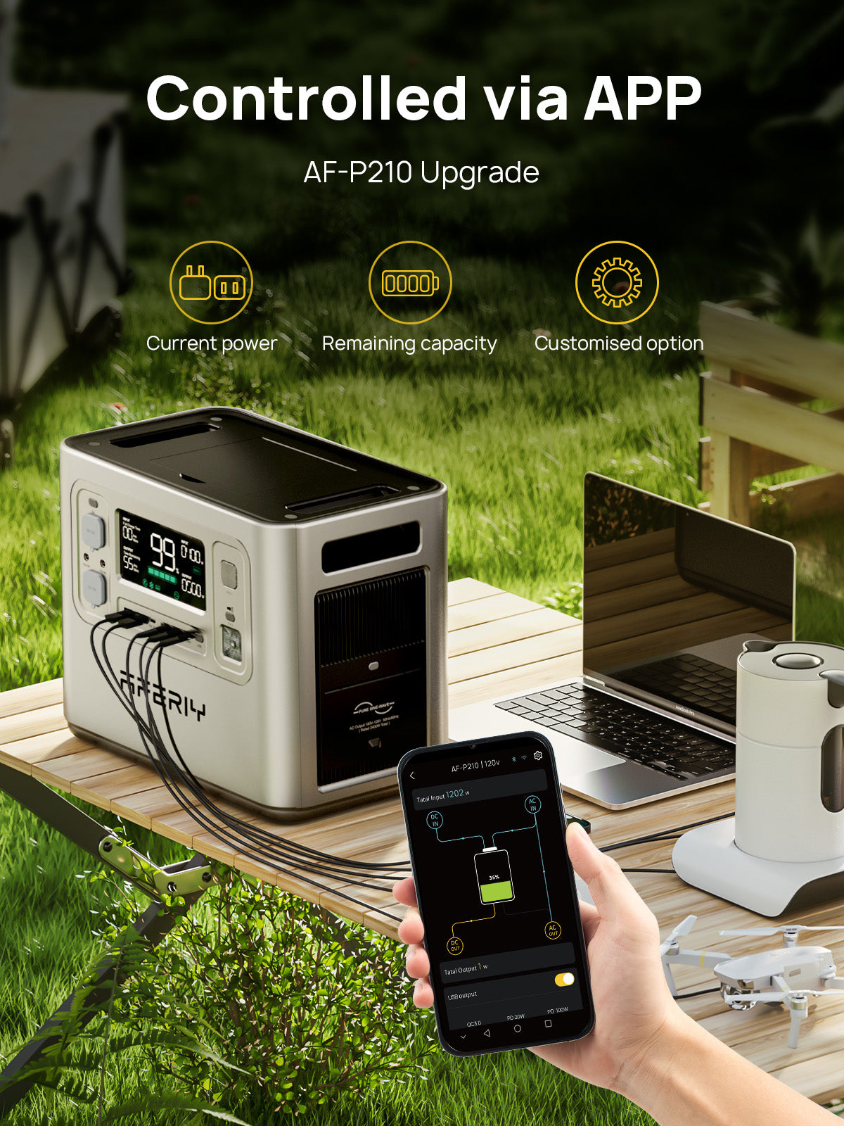 AFERIY P210 Silver Portable Power Station