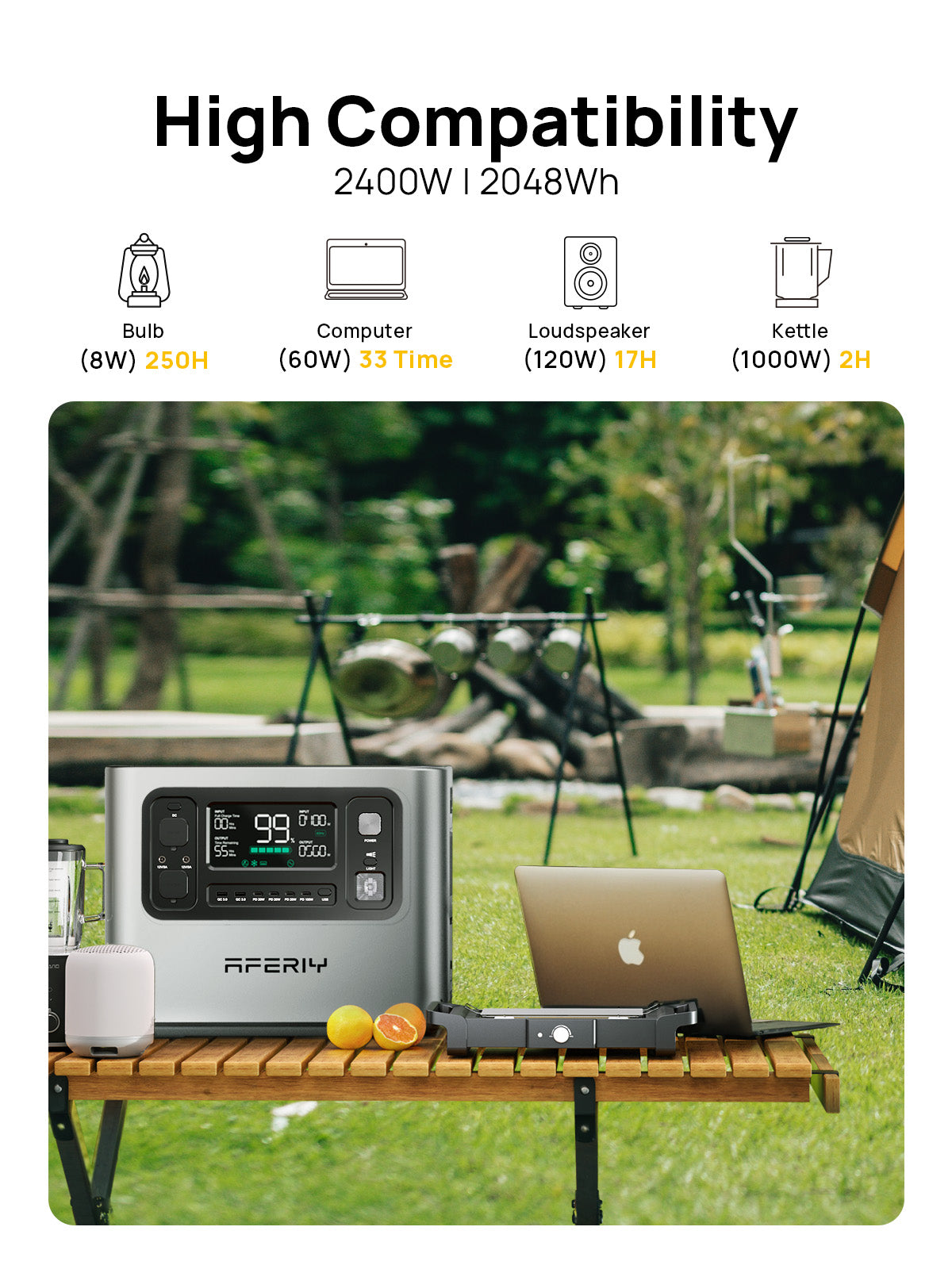 AFERIY P210 Silver Portable Power Station