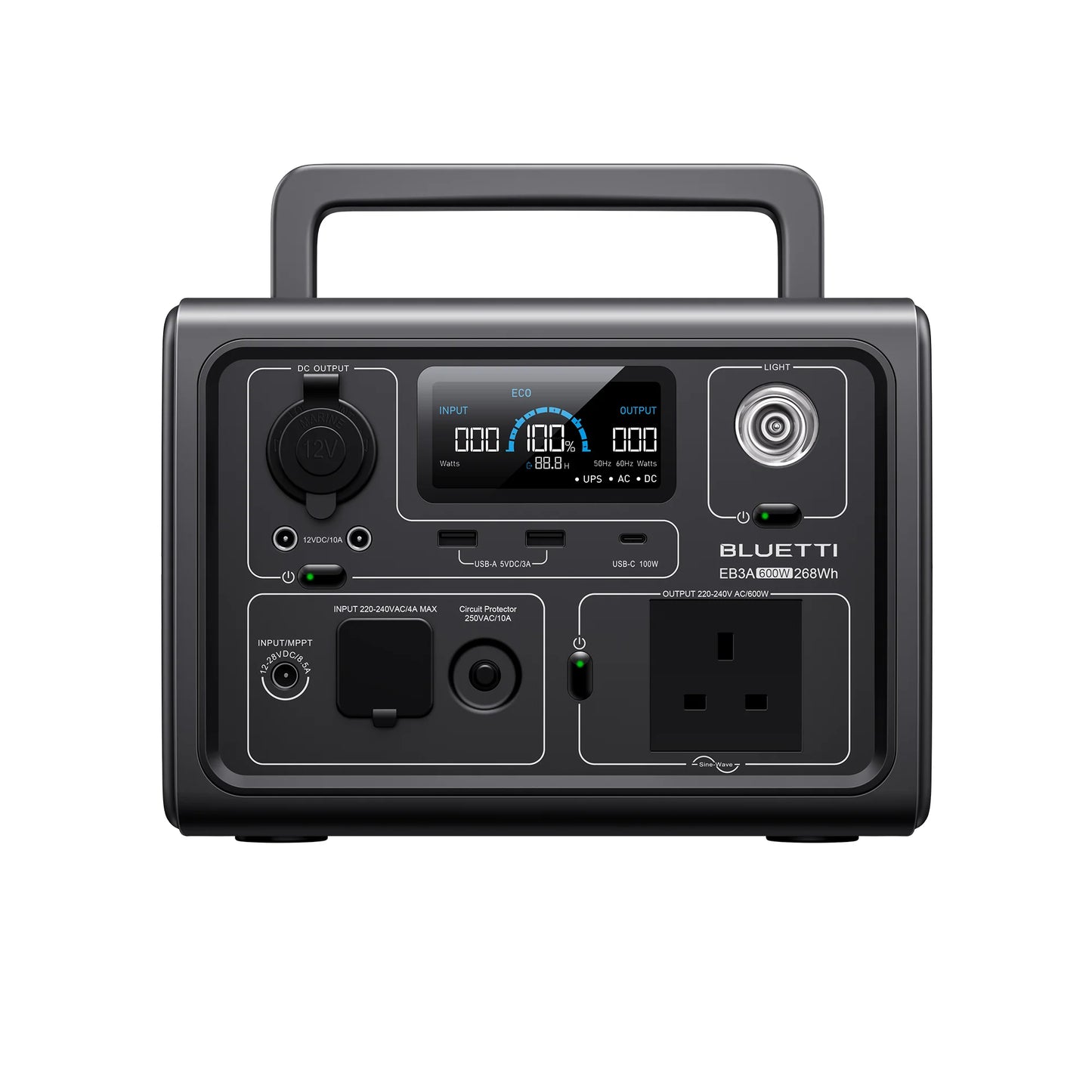 BLUETTI EB3A Portable Power Station 268Wh LiFePO4