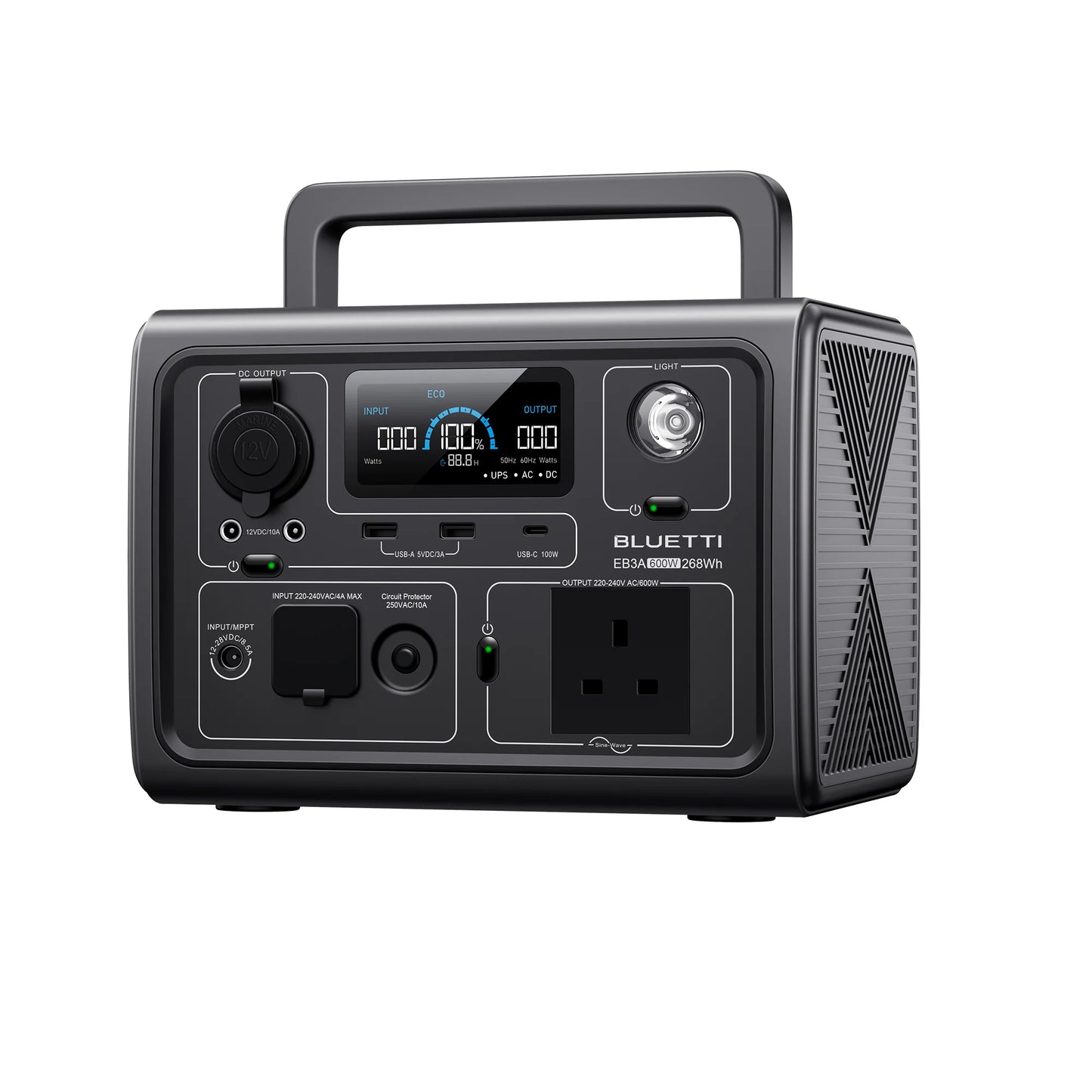 BLUETTI EB3A Portable Power Station 268Wh LiFePO4