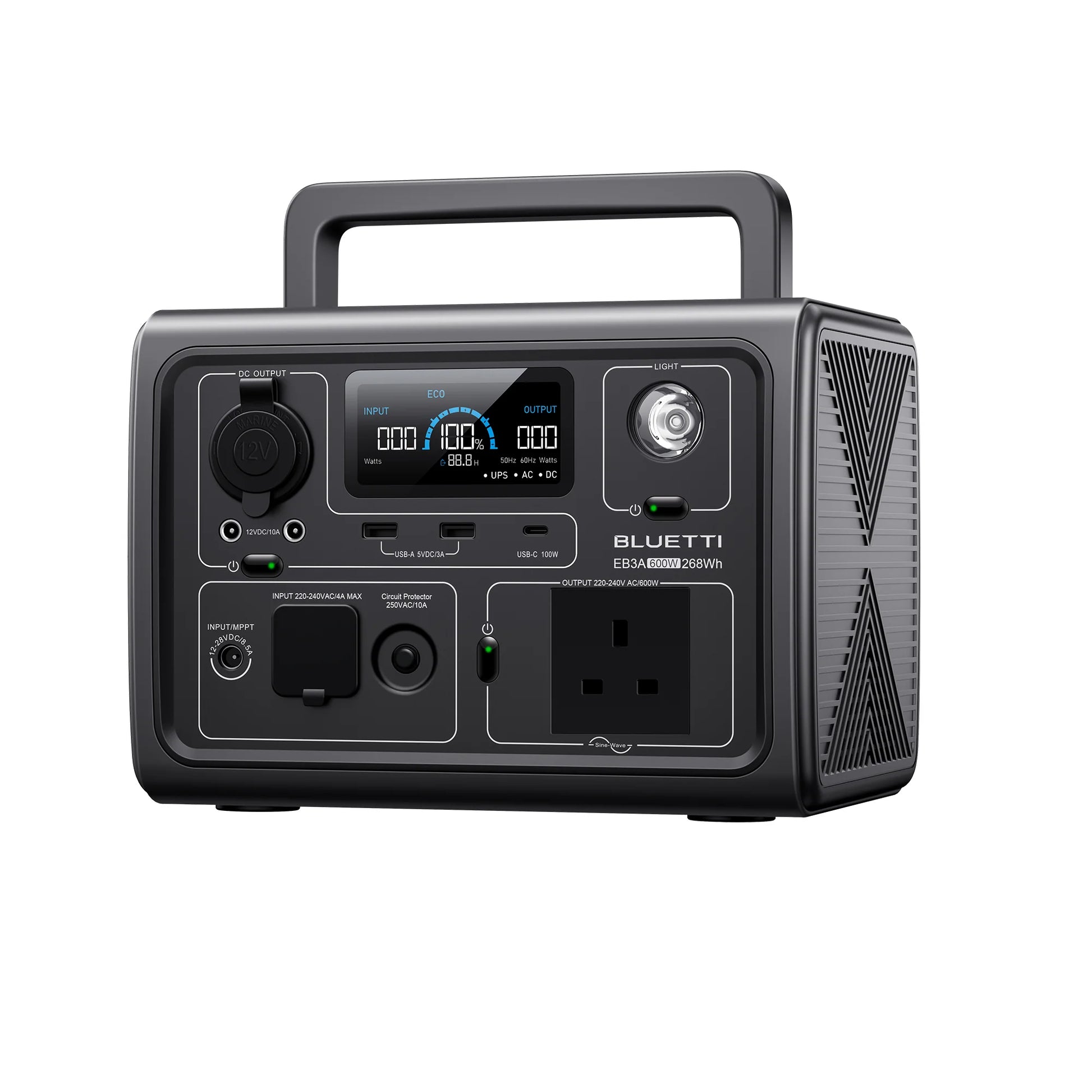BLUETTI EB3A Portable Power Station 268Wh LiFePO4