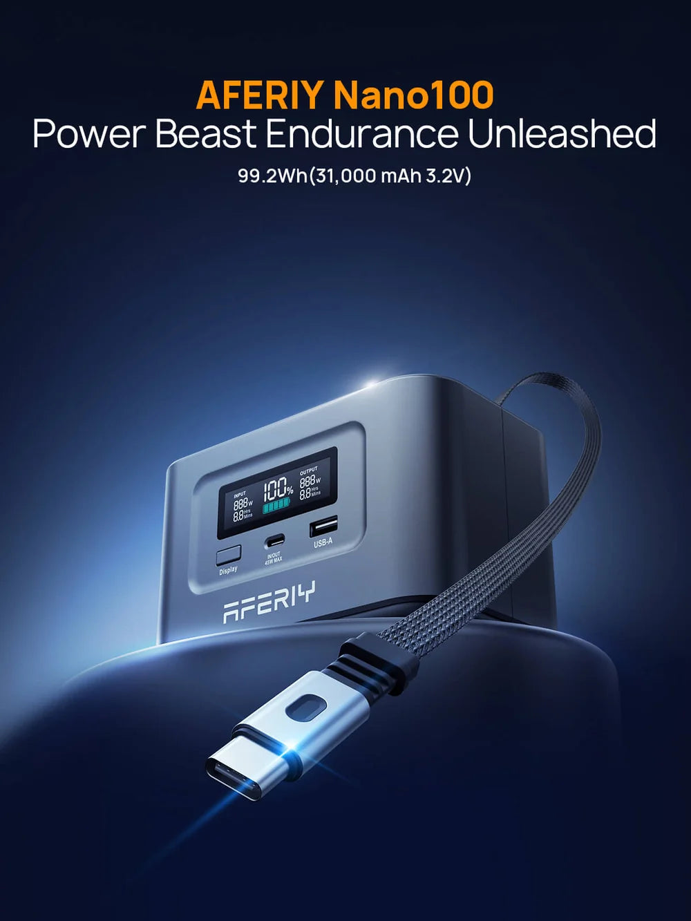AFERIY Nano100 Portable Power Station 100W 99.2Wh
